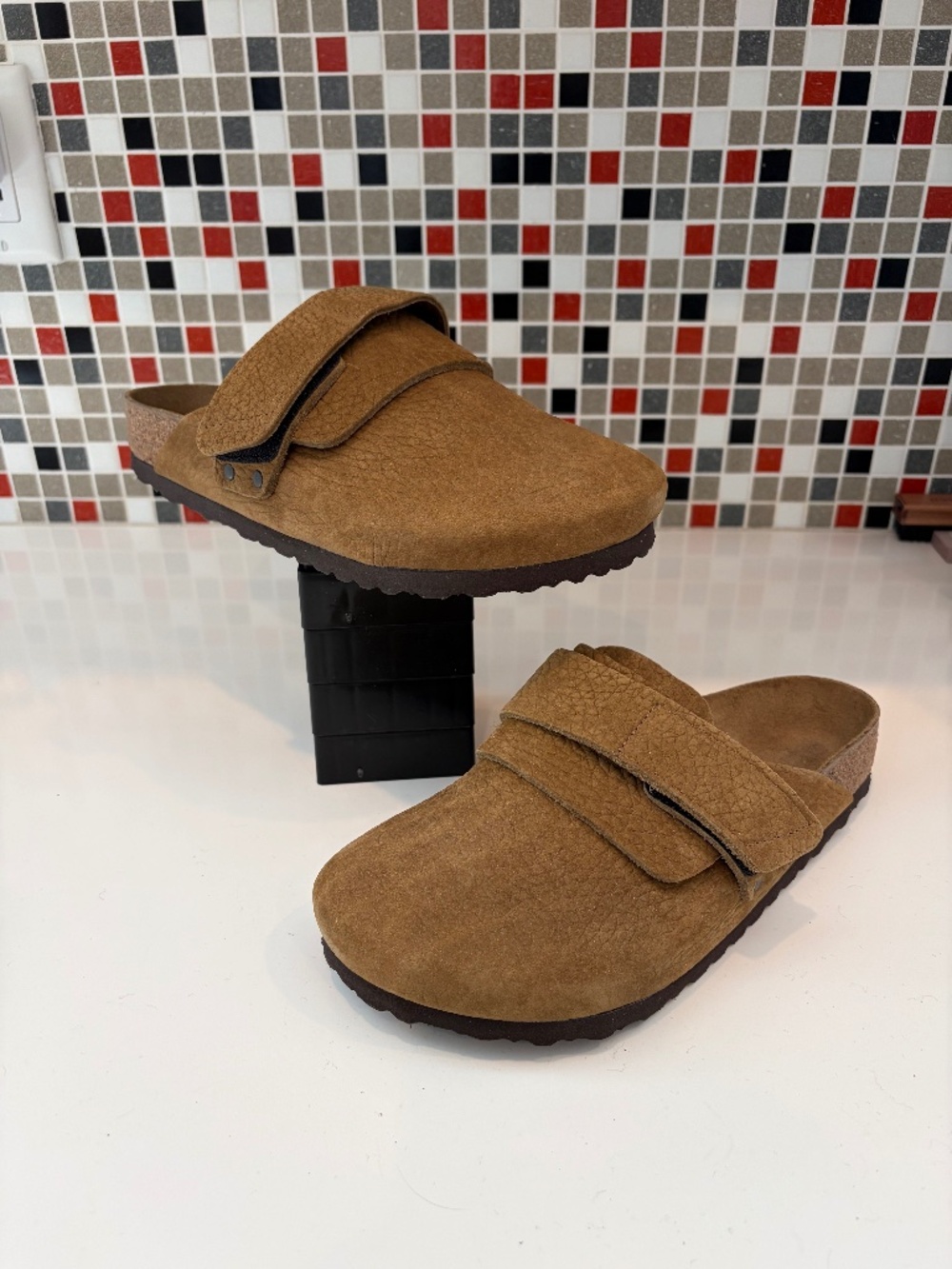 Birkenstock Nagoya Nubuck Leather Clog-Desert Buck Tea - 40R EU (9-9.5 US) -NWOB